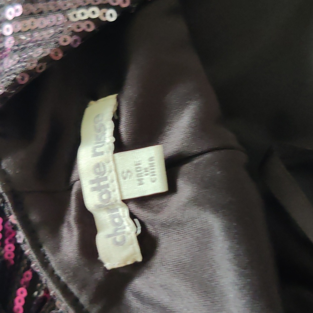 Excellent Condition One Shoulder Sequin Dress Siz… - image 6